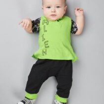 Джемпер-футболка комбинированная