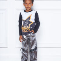 Брюки-карго с карманами-трансформерами, мерцающий серый