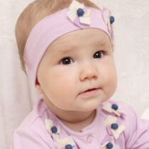 Повязка-бант на голову с розовыми цветами Этюд Франсез