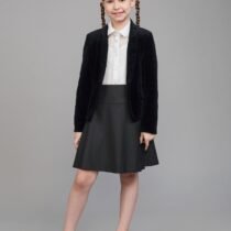 Жакет из трикотажного бархата