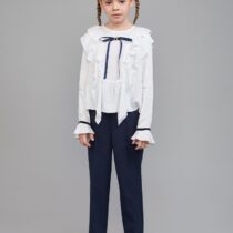 Блуза нарядная с воланами