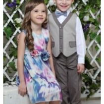 Брюки коричневые Акварель