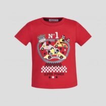 Джемпер-футболка с принтом и декором