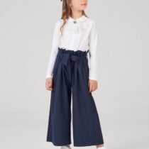 Брюки-кюлоты с завышенной талией