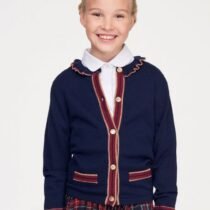 Жакет вязаный с отделкой