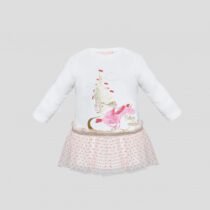 Платье трикотажное комбинированное