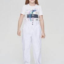 Джинсы с высокой посадкой цвет белый