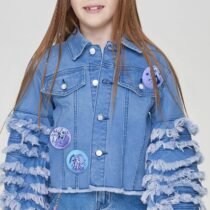 Жакет джинсовый с декорами