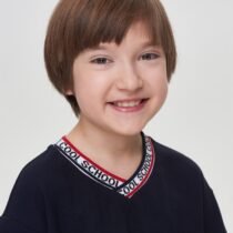 Джемпер комбинированный синий/белый