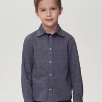 Сорочка с длинным рукавом синий