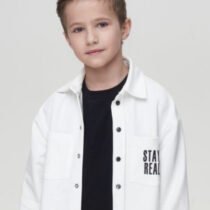 Сорочка из футера белый