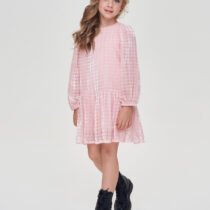 Платье “пье де пуль” розовый