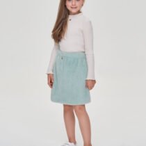 Юбка из трикотажного меха мята