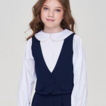 Жилет с атласной спинкой