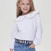 Джемпер кроп-топ с воротником