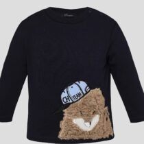 Джемпер из футера с декором