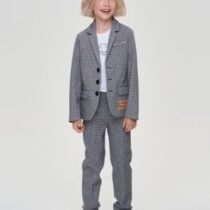 Брюки из джерси пье-де-пуль