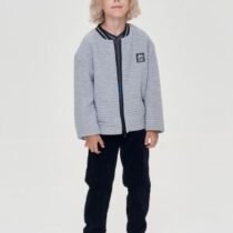 Бомбер трикотажный с декором