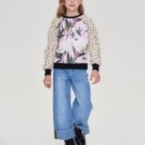 Джемпер с драпированными рукавами