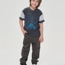 Брюки из трикотажного денима