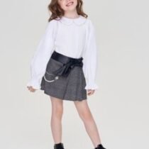 Юбка в складку с декором