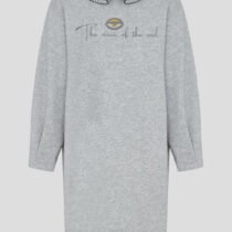 Платье трикотажное объемной формы