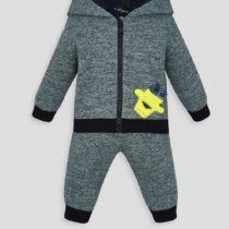 Костюм из футера с декором (куртка и брюки)