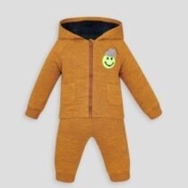 Костюм из футера с декором (куртка и брюки)