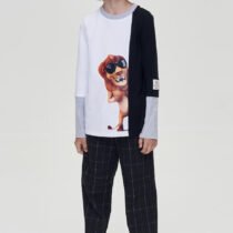 Джемпер-лонгслив с принтом