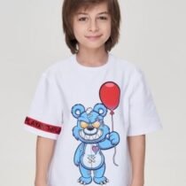 Джемпер-футболка из футера с принтом