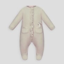 Комбинезон велюровый с отделкой