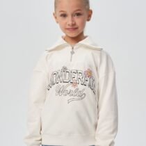 Куртка-толстовка с воротником на молнии