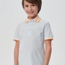 Джемпер с воротником поло с декором