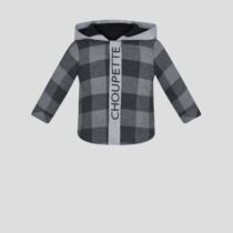Сорочка с капюшоном в клетку