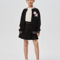 Юбка в складку с цепочкой