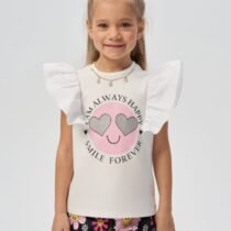 Джемпер с рукавами крылышки