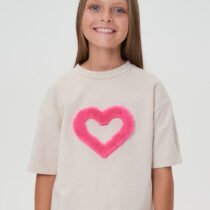 Футболка из трикотажа с декором