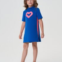 Платье из трикотажа с декором