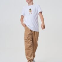 Брюки из трикотажного вельвета