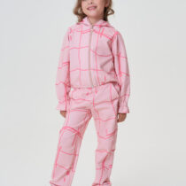 Костюм из трикотажа, фирменный принт