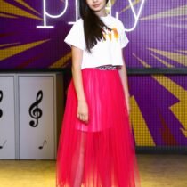 Юбка розовая