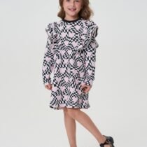 Платье трикотажное с декором