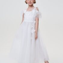 Платье нарядное с 3D-цветами