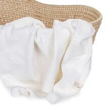 Плед с помпонами