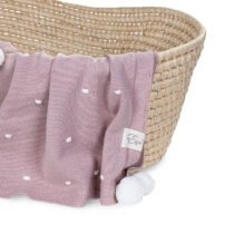 Плед с помпонами