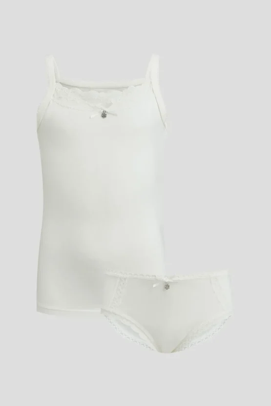 Майка и трусы с кружевом