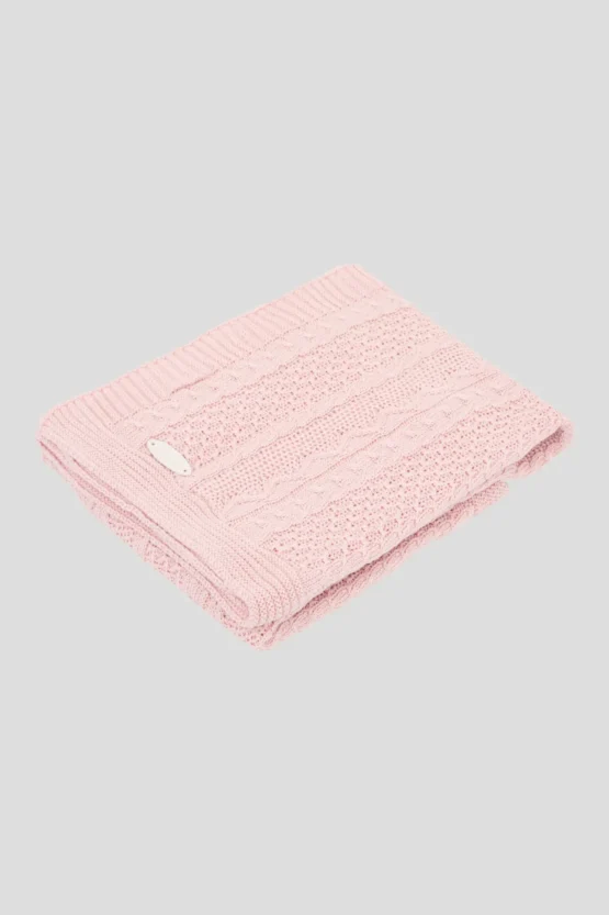 Пеленка-плед вязаный с узором